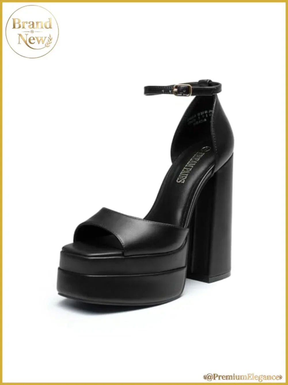 Platform Chunky Heel Sandals Square Toe Wrap Strap Summer Party